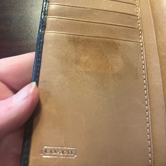 Coach Black Leather Wallet with Buckle - Picture 2 of 4